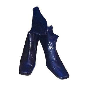 Leather Black Boots Size 10